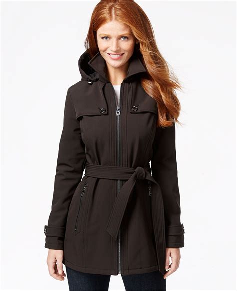 michael kors navy blazer womens|michael kors rain coats women.